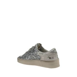 Gray Calf Leather Bos Taurus Low Top Sneakers