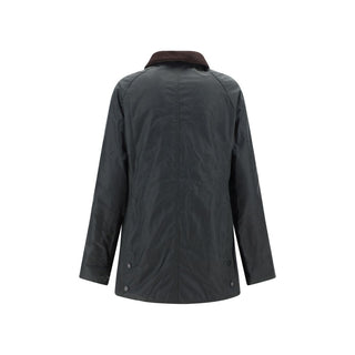 Bicolor Cotton Full-Length Jacket