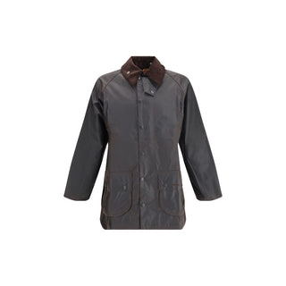 Black Cotton Full-Length Jacket