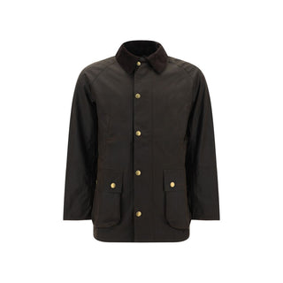 Bicolor Cotton Full-Length Jacket