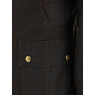 Bicolor Cotton Full-Length Jacket