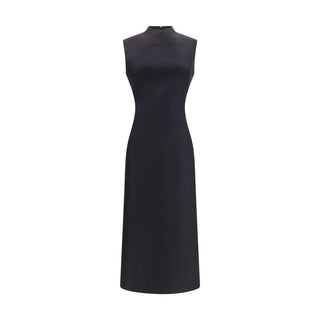 Black Wool Oves Aries Casual Dress