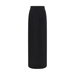 Black Wool Oves Aries Long Skirt