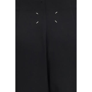 Black Wool Oves Aries Long Skirt