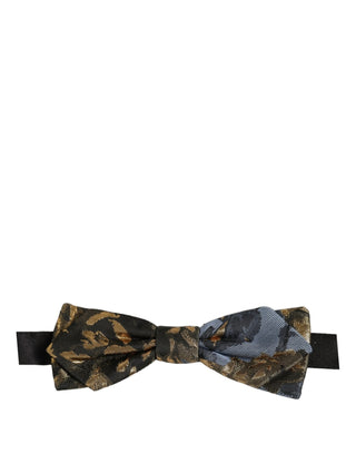 Men Multicolor Jacquard Adjustable Neck Bow Tie