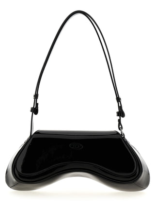 Black Polyethylene Shoulder Bag