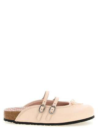 Multicolor Suede Leather Ballet Flats