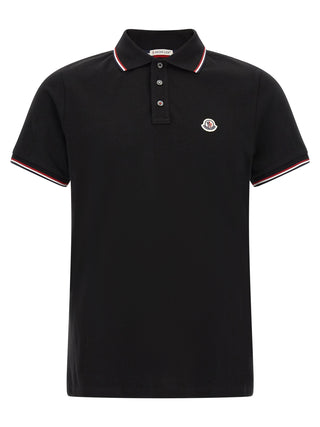 Black Cotton Polo Shirt