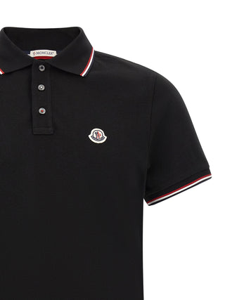Black Cotton Polo Shirt