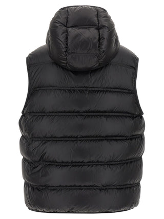 Black Polyamide Sleeveless Jacket