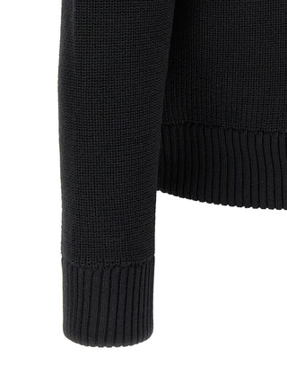 Black Polyamide Cardigan