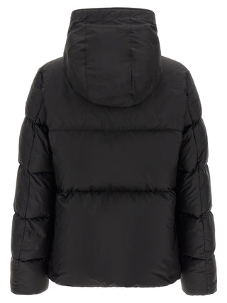 Black Polyamide Full-Length Jacket