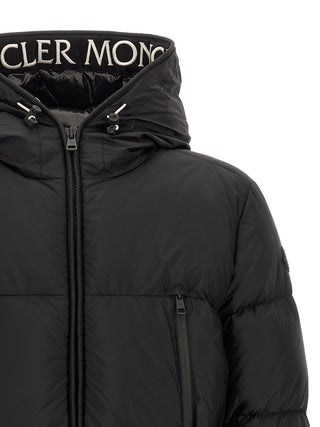 Black Polyamide Full-Length Jacket