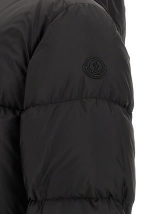 Black Polyamide Full-Length Jacket