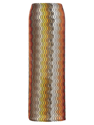 Multicolor Viscose Mini Skirt