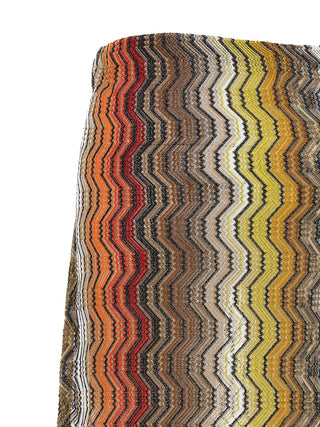 Multicolor Viscose Mini Skirt
