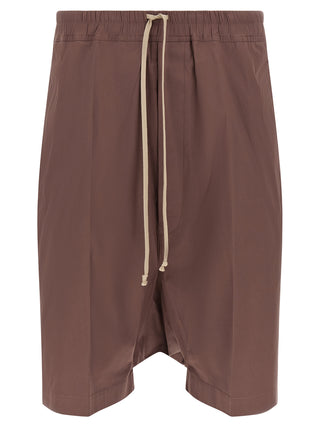 Brown Cotton Bermuda Shorts