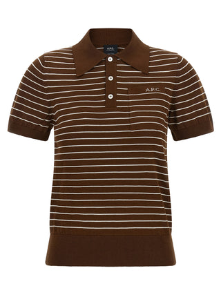 Brown Cotton Polo Shirt