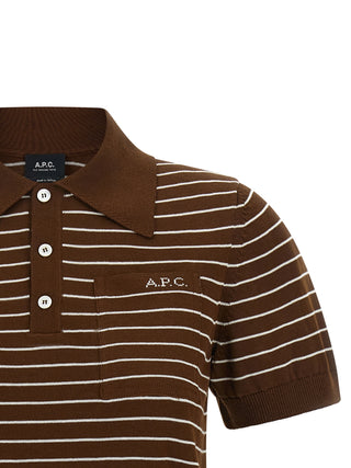 Brown Cotton Polo Shirt