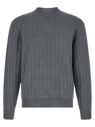 Gray Cotton Cardigan