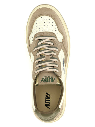 Multicolor Cowhide Athletic Sneakers