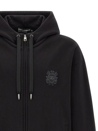 Black Cotton Sweatshirt
