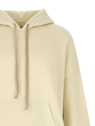 White Marabou Sweatshirt