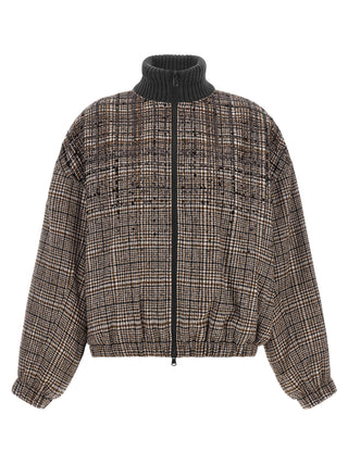 Brown Alpaca Leather Bomber