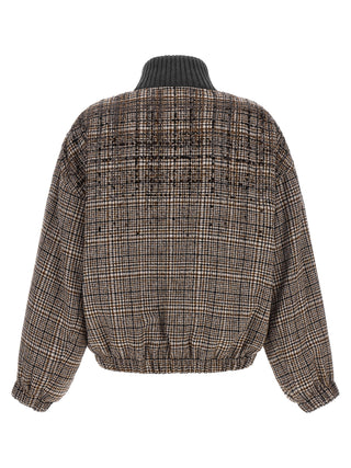 Brown Alpaca Leather Bomber