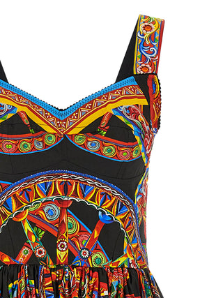 Multicolor Cotton Long Dress