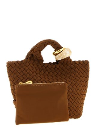 Brown Nylon Handbag