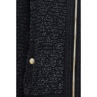 Black Viscose Bomber