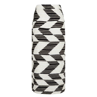 White Polyester Women Skirt