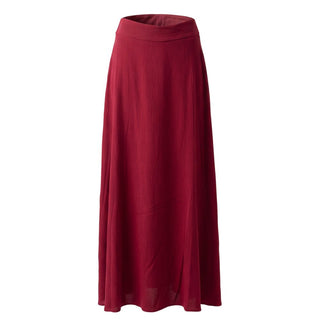 Red Viscose Women Skirt