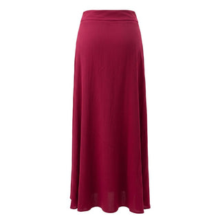 Red Viscose Women Skirt
