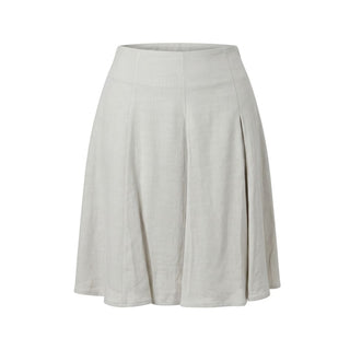 Beige Viscose Women Skirt