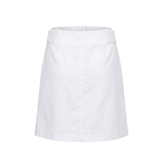 White Viscose Women Skirt