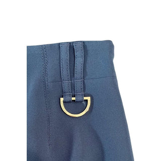 Blue Polyester Women Skirt