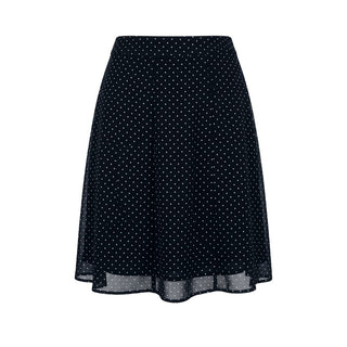 Black Viscose Women Skirt
