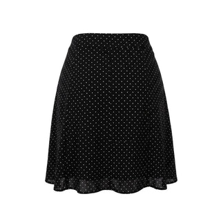 Black Viscose Women Skirt