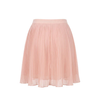 Pink Polyester Women Skirt