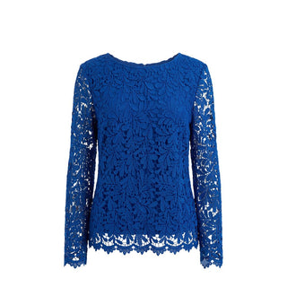 Blue Polyester Women Shirt