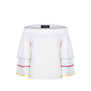 White Cotton Women Shirt