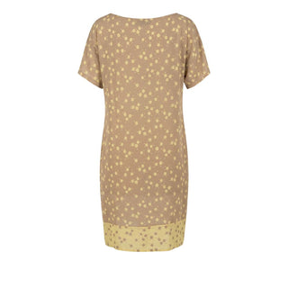 Beige Viscose Women Dress
