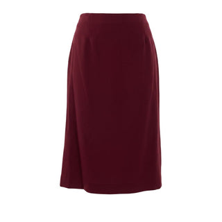 Red Acetate Women Skirt