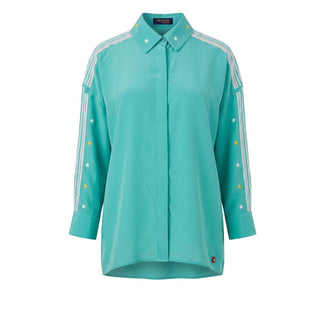 Green Polyester Women Shirt