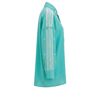 Green Polyester Women Shirt