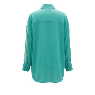 Green Polyester Women Shirt