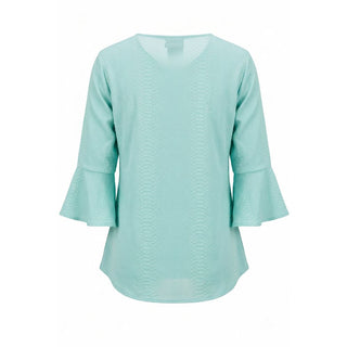 Light Blue Cotton Women Shirt