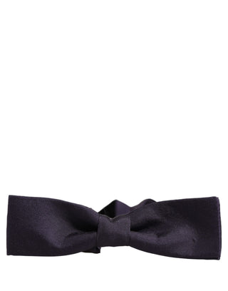 Men Violet 100% Silk Adjustable Neck Papillon Bow Tie
